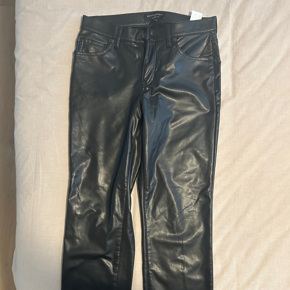 Black Women's Vegan Leather Pant